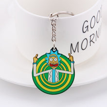 Load image into Gallery viewer, Rick And Morty Keychain Women and Men Key Chain Cute Anime Cartoon Kids Key Ring Gift Porte Clef