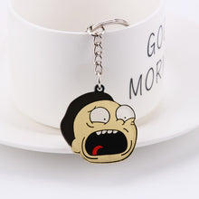 Load image into Gallery viewer, Rick And Morty Keychain Women and Men Key Chain Cute Anime Cartoon Kids Key Ring Gift Porte Clef