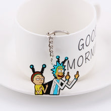 Load image into Gallery viewer, Rick And Morty Keychain Women and Men Key Chain Cute Anime Cartoon Kids Key Ring Gift Porte Clef