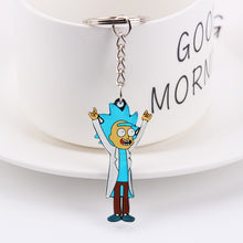 Load image into Gallery viewer, Rick And Morty Keychain Women and Men Key Chain Cute Anime Cartoon Kids Key Ring Gift Porte Clef