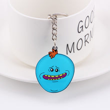 Load image into Gallery viewer, Rick And Morty Keychain Women and Men Key Chain Cute Anime Cartoon Kids Key Ring Gift Porte Clef