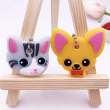Load image into Gallery viewer, 2Pcs/set Cute Cartoon Silicone Protective key Case Cover For key Control Dust Cover Holder Organizer Home Accessories Supplies