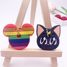 Load image into Gallery viewer, 2Pcs/set Cute Cartoon Silicone Protective key Case Cover For key Control Dust Cover Holder Organizer Home Accessories Supplies
