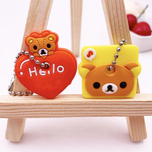 Load image into Gallery viewer, 2Pcs/set Cute Cartoon Silicone Protective key Case Cover For key Control Dust Cover Holder Organizer Home Accessories Supplies