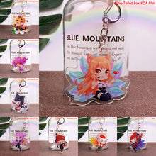 Load image into Gallery viewer, Game League of New Legends Keychain Cute Cartoon Figure Two-sided Acrylic LOL Riven/Yasuo Bag Pendant Car Key Charm Porte Clef