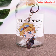 Load image into Gallery viewer, Game League of New Legends Keychain Cute Cartoon Figure Two-sided Acrylic LOL Riven/Yasuo Bag Pendant Car Key Charm Porte Clef