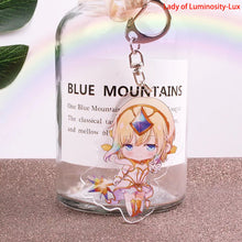 Load image into Gallery viewer, Game League of New Legends Keychain Cute Cartoon Figure Two-sided Acrylic LOL Riven/Yasuo Bag Pendant Car Key Charm Porte Clef