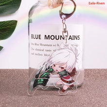 Load image into Gallery viewer, Game League of New Legends Keychain Cute Cartoon Figure Two-sided Acrylic LOL Riven/Yasuo Bag Pendant Car Key Charm Porte Clef