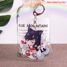 Load image into Gallery viewer, Game League of New Legends Keychain Cute Cartoon Figure Two-sided Acrylic LOL Riven/Yasuo Bag Pendant Car Key Charm Porte Clef