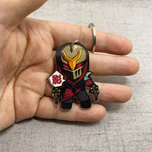 Load image into Gallery viewer, Game League of New Legends Keychain Cute Cartoon Figure Two-sided Acrylic LOL Riven/Yasuo Bag Pendant Car Key Charm Porte Clef