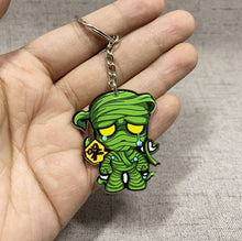 Load image into Gallery viewer, Game League of New Legends Keychain Cute Cartoon Figure Two-sided Acrylic LOL Riven/Yasuo Bag Pendant Car Key Charm Porte Clef