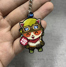 Load image into Gallery viewer, Game League of New Legends Keychain Cute Cartoon Figure Two-sided Acrylic LOL Riven/Yasuo Bag Pendant Car Key Charm Porte Clef