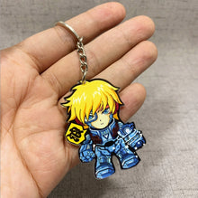 Load image into Gallery viewer, Game League of New Legends Keychain Cute Cartoon Figure Two-sided Acrylic LOL Riven/Yasuo Bag Pendant Car Key Charm Porte Clef