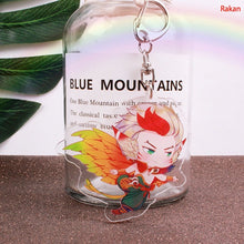 Load image into Gallery viewer, Game League of New Legends Keychain Cute Cartoon Figure Two-sided Acrylic LOL Riven/Yasuo Bag Pendant Car Key Charm Porte Clef