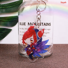 Load image into Gallery viewer, Game League of New Legends Keychain Cute Cartoon Figure Two-sided Acrylic LOL Riven/Yasuo Bag Pendant Car Key Charm Porte Clef