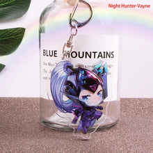 Load image into Gallery viewer, Game League of New Legends Keychain Cute Cartoon Figure Two-sided Acrylic LOL Riven/Yasuo Bag Pendant Car Key Charm Porte Clef