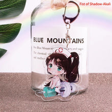 Load image into Gallery viewer, Game League of New Legends Keychain Cute Cartoon Figure Two-sided Acrylic LOL Riven/Yasuo Bag Pendant Car Key Charm Porte Clef