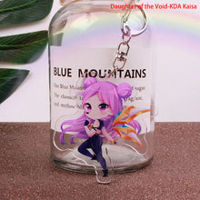 Load image into Gallery viewer, Game League of New Legends Keychain Cute Cartoon Figure Two-sided Acrylic LOL Riven/Yasuo Bag Pendant Car Key Charm Porte Clef