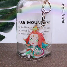 Load image into Gallery viewer, Game League of New Legends Keychain Cute Cartoon Figure Two-sided Acrylic LOL Riven/Yasuo Bag Pendant Car Key Charm Porte Clef