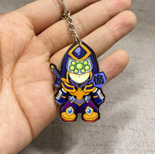 Load image into Gallery viewer, Game League of New Legends Keychain Cute Cartoon Figure Two-sided Acrylic LOL Riven/Yasuo Bag Pendant Car Key Charm Porte Clef