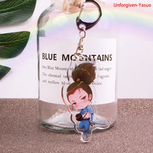 Load image into Gallery viewer, Game League of New Legends Keychain Cute Cartoon Figure Two-sided Acrylic LOL Riven/Yasuo Bag Pendant Car Key Charm Porte Clef