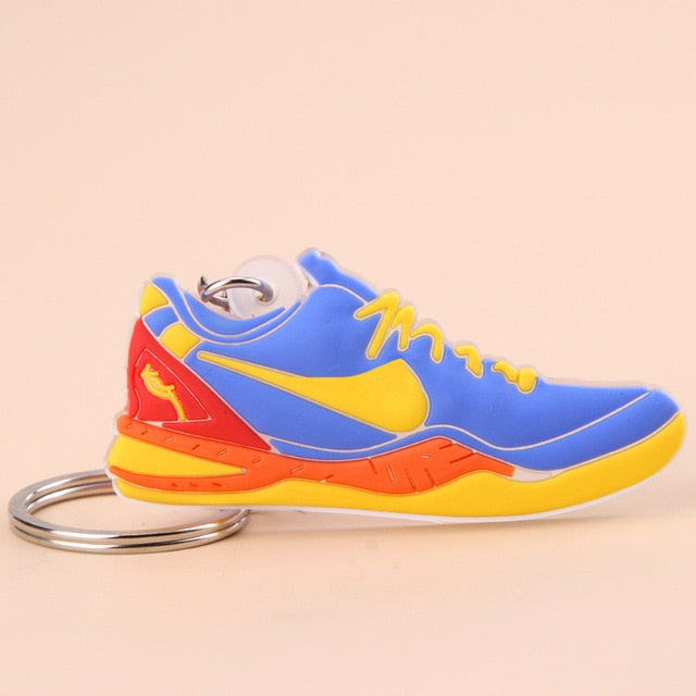 Back To The Future II Glow In The Dark Air Mag Keychain Mini 90 Shoe Key Chain Woman Men Gift Sneaker Bryant KD 8 Key Ring