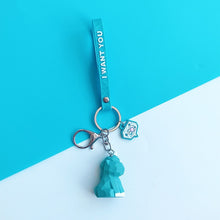 Load image into Gallery viewer, 2019  New Fashion Cute Dinosaur Keychain Key Ring Cat Fashion Cartoon Key Chain Creative Car Bag Phone Key Ring
