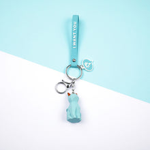 Load image into Gallery viewer, 2019  New Fashion Cute Dinosaur Keychain Key Ring Cat Fashion Cartoon Key Chain Creative Car Bag Phone Key Ring
