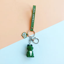 Load image into Gallery viewer, 2019  New Fashion Cute Dinosaur Keychain Key Ring Cat Fashion Cartoon Key Chain Creative Car Bag Phone Key Ring
