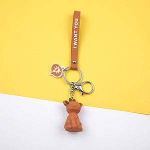 2019  New Fashion Cute Dinosaur Keychain Key Ring Cat Fashion Cartoon Key Chain Creative Car Bag Phone Key Ring