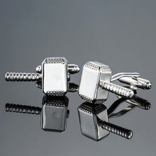 Load image into Gallery viewer, Factory direct sales wholesale French shirt cuff Cufflink button gold silver men fashion brand double leather Cufflinks
