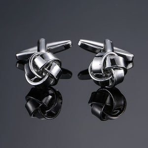 Factory direct sale men French shirt cufflinks wholesale quality copper material gold silver blue black purple twist CuffLinks