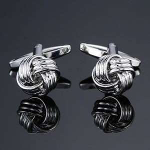 Factory direct sale men French shirt cufflinks wholesale quality copper material gold silver blue black purple twist CuffLinks