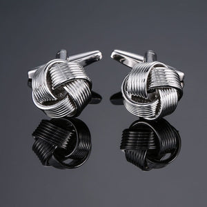 Factory direct sale men French shirt cufflinks wholesale quality copper material gold silver blue black purple twist CuffLinks